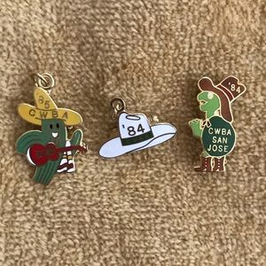 Lot of California Women’s Bowling Association Pins